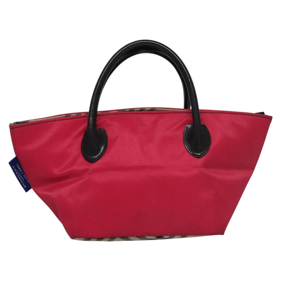 Burberry Nova Check Pink Synthetic Handbag ( )