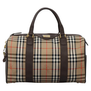 Burberry Haymarket Beige Canvas Travel Bag ( )