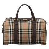 Burberry Haymarket Beige Canvas Travel Bag ( )