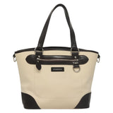 Burberry Nova Check White Canvas Tote Bag ( )