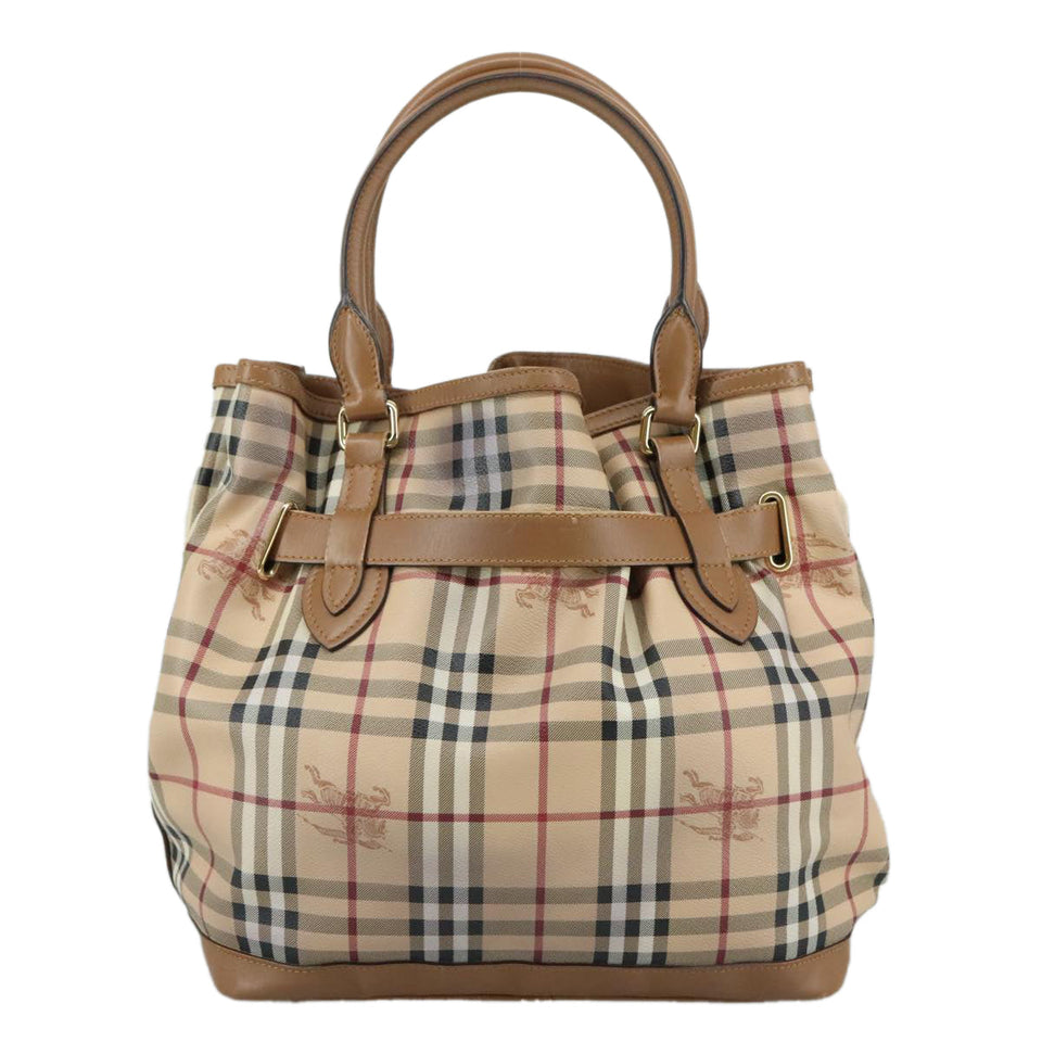 Burberry Nova Check Beige Canvas Tote Bag ( )