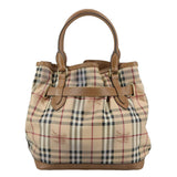 Burberry Nova Check Beige Canvas Tote Bag ( )