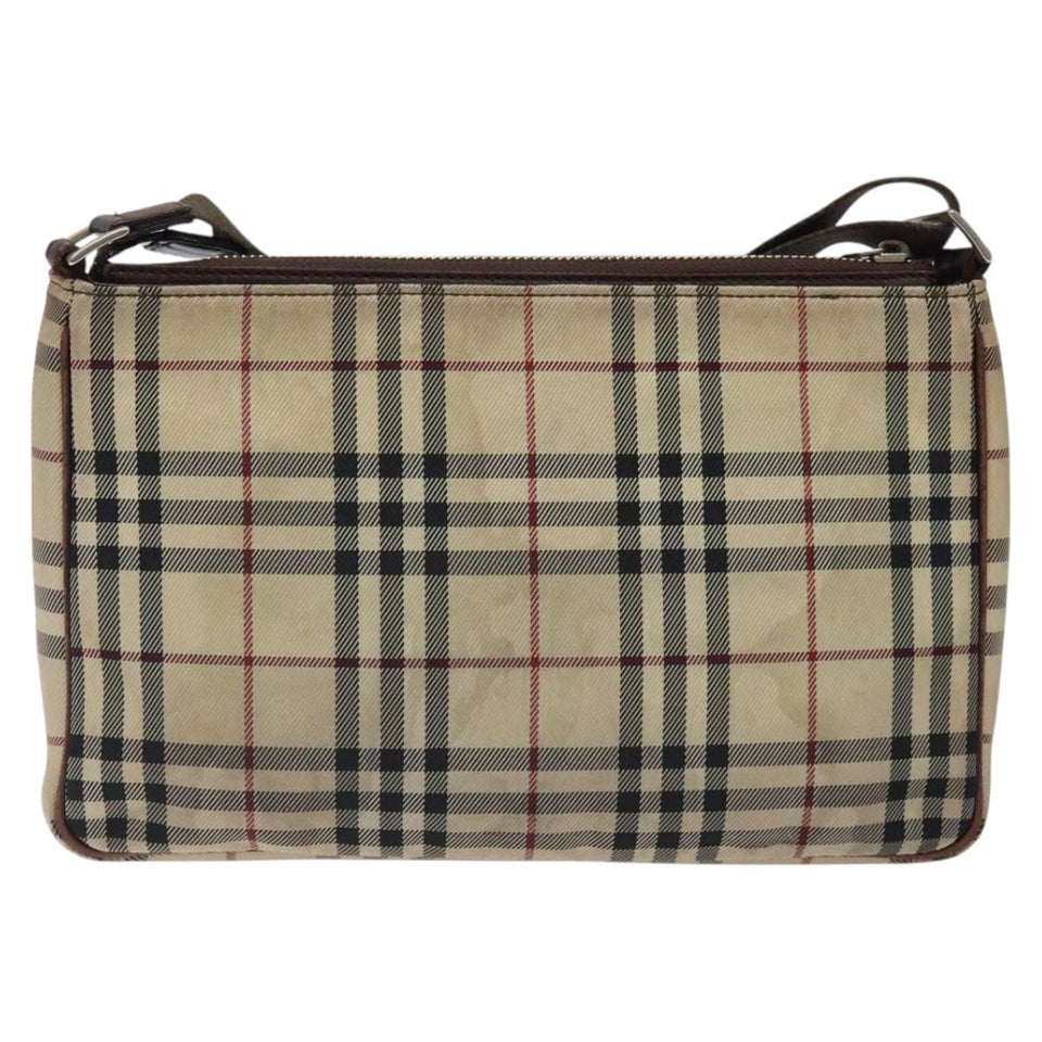 Burberry Nova Check Beige Synthetic Shoulder Bag ( )