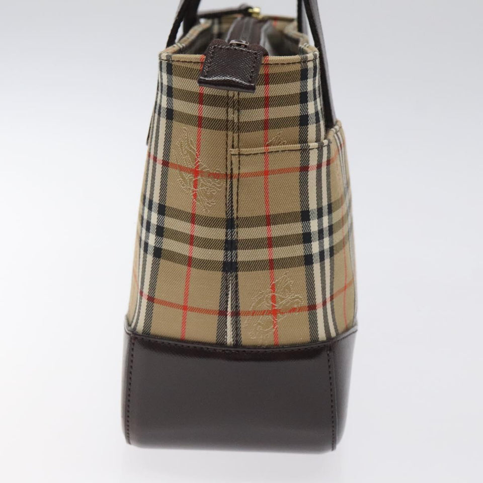 Burberry Nova Check Beige Canvas Handbag ( )