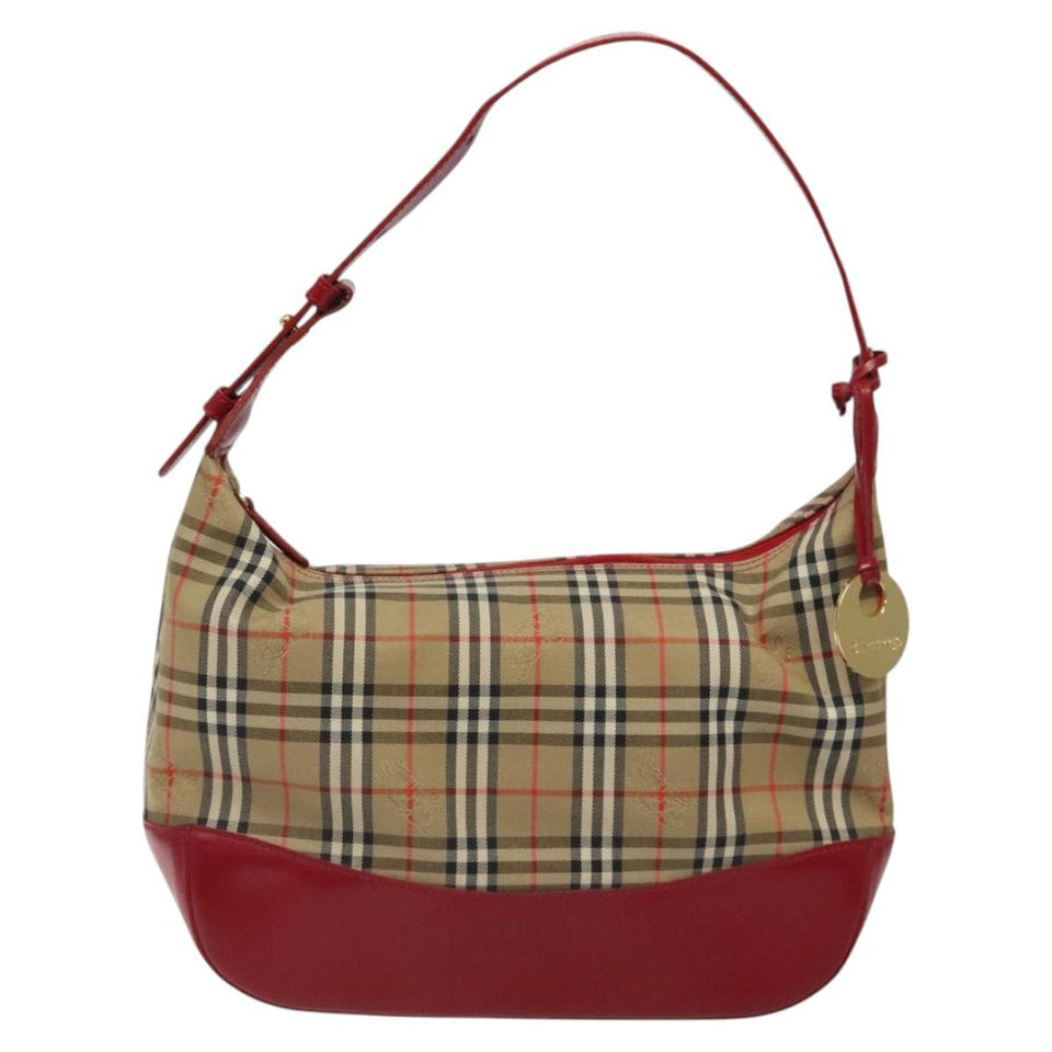 Burberry Nova Check Beige Canvas Shoulder Bag ( )