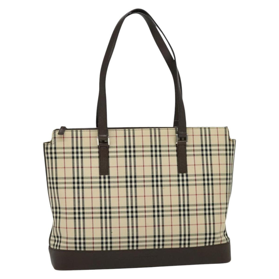 Burberry Nova Check Beige Canvas Tote Bag ( )