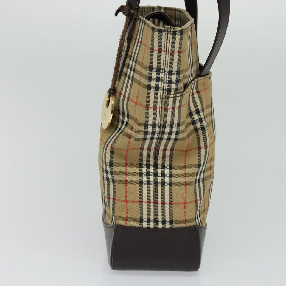 Burberry Nova Check Beige Canvas Shoulder Bag ( )