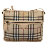 Burberry Nova Check Beige Canvas Shoulder Bag ( )