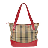 Burberry Nova Check Beige Canvas Tote Bag ( )