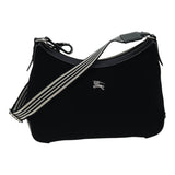 Burberry Blue Label Black Canvas Shoulder Bag ( )