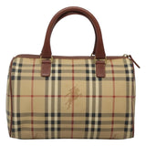 Burberry Nova Check Beige Canvas Handbag ( )