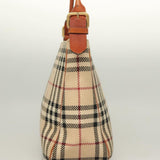 Burberry Nova Check Beige Wool Shoulder Bag ( )