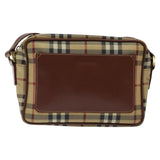 Burberry Haymarket Beige Canvas Shoulder Bag ( )