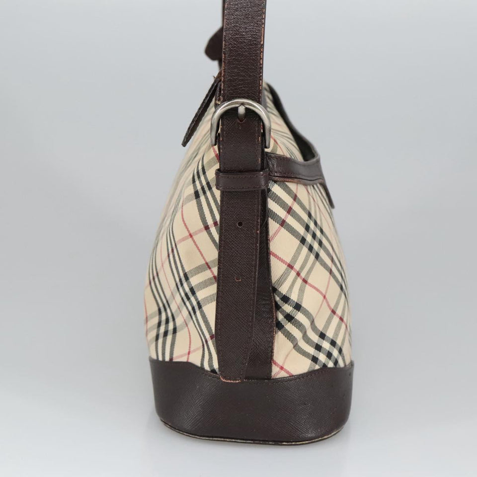Burberry Nova Check Beige Canvas Shoulder Bag ( )
