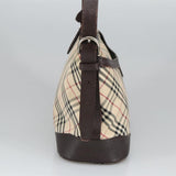 Burberry Nova Check Beige Canvas Shoulder Bag ( )