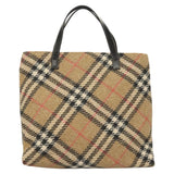 Burberry Nova Check Beige Wool Tote Bag ( )