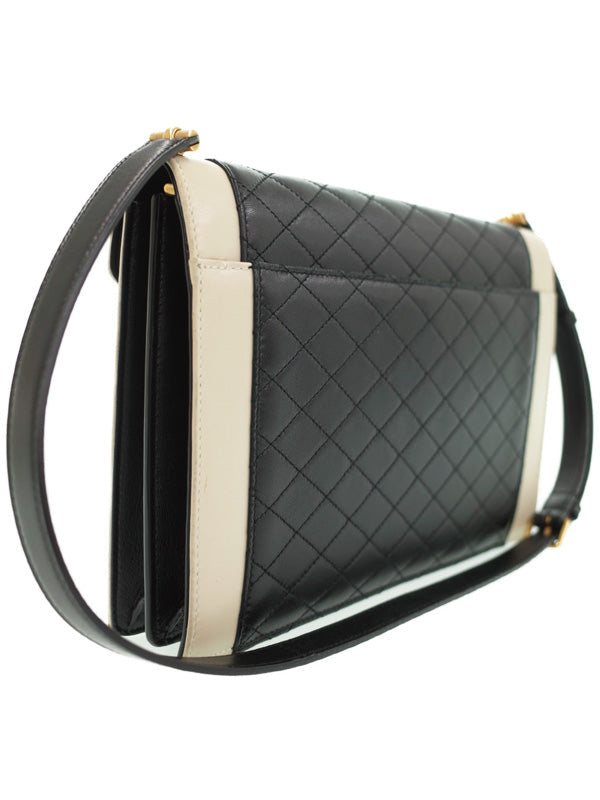 Saint Laurent- Paris Satchel Gabby Shoulder Bag Black