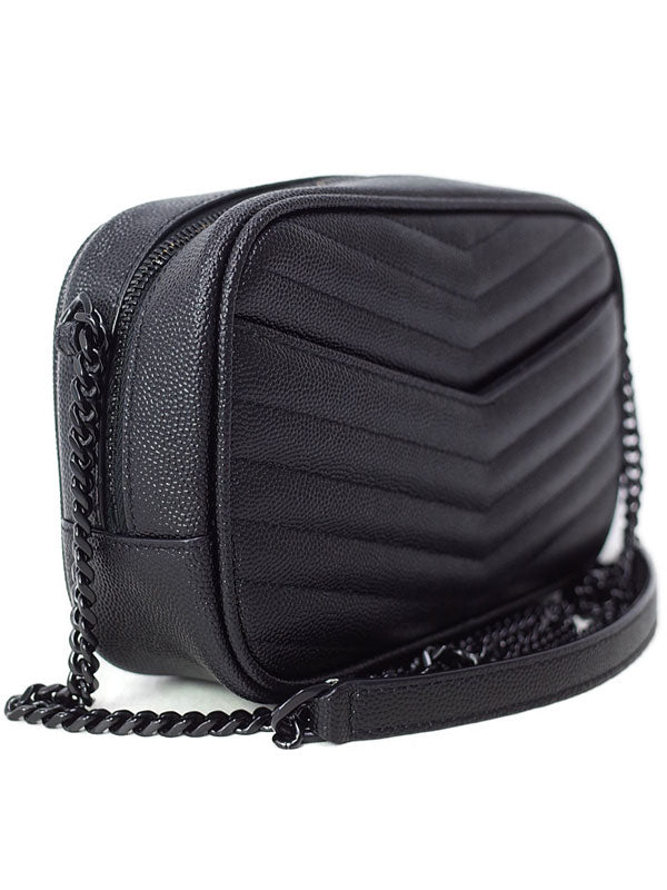 Saint Laurent- Paris Lou Mini Bag Chain Shoulder Bag Black