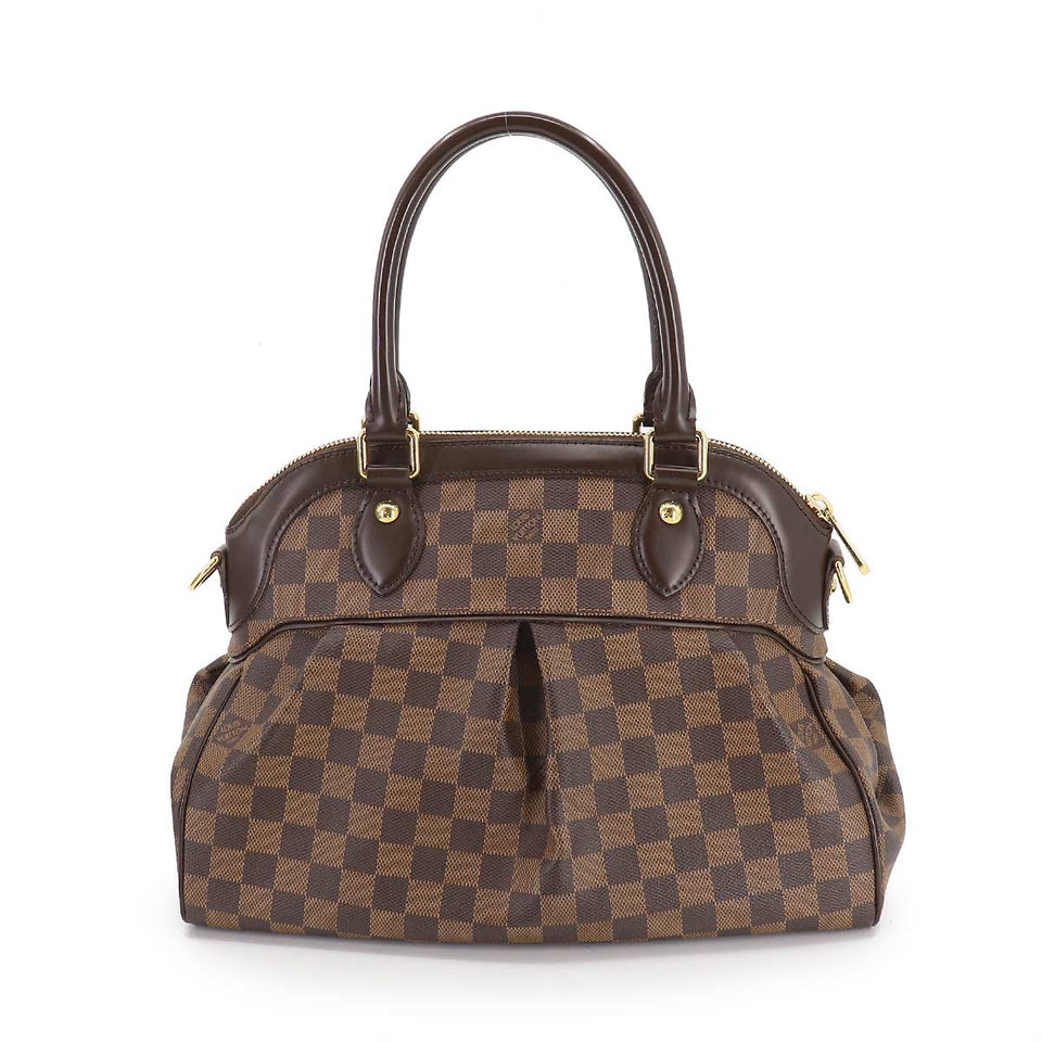Louis Vuitton Damier Trevi PM 2 Way Hand Shoulder Bag Ebene