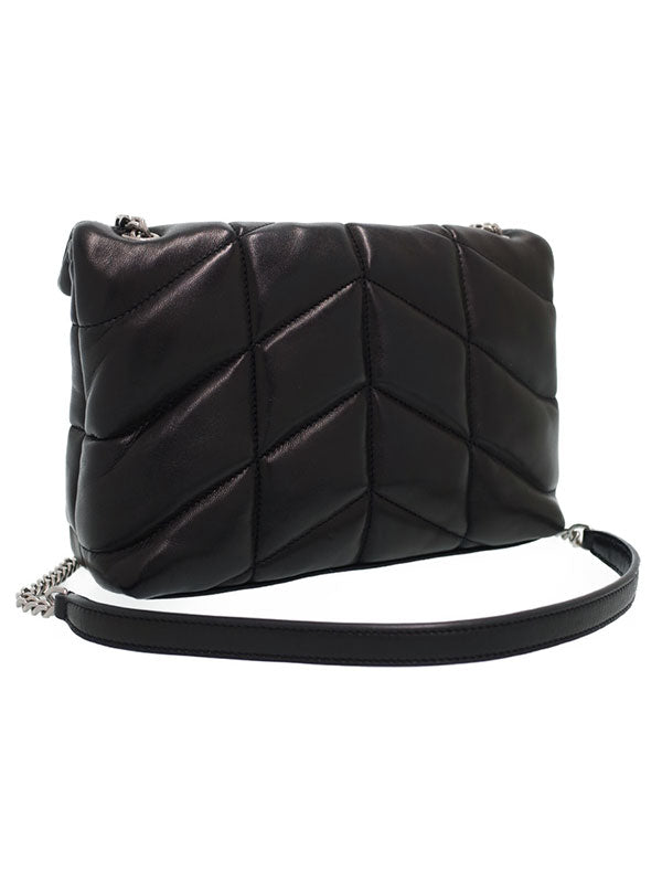Saint Laurent- Paris Lulu Puffer Bag Shoulder Bag Black
