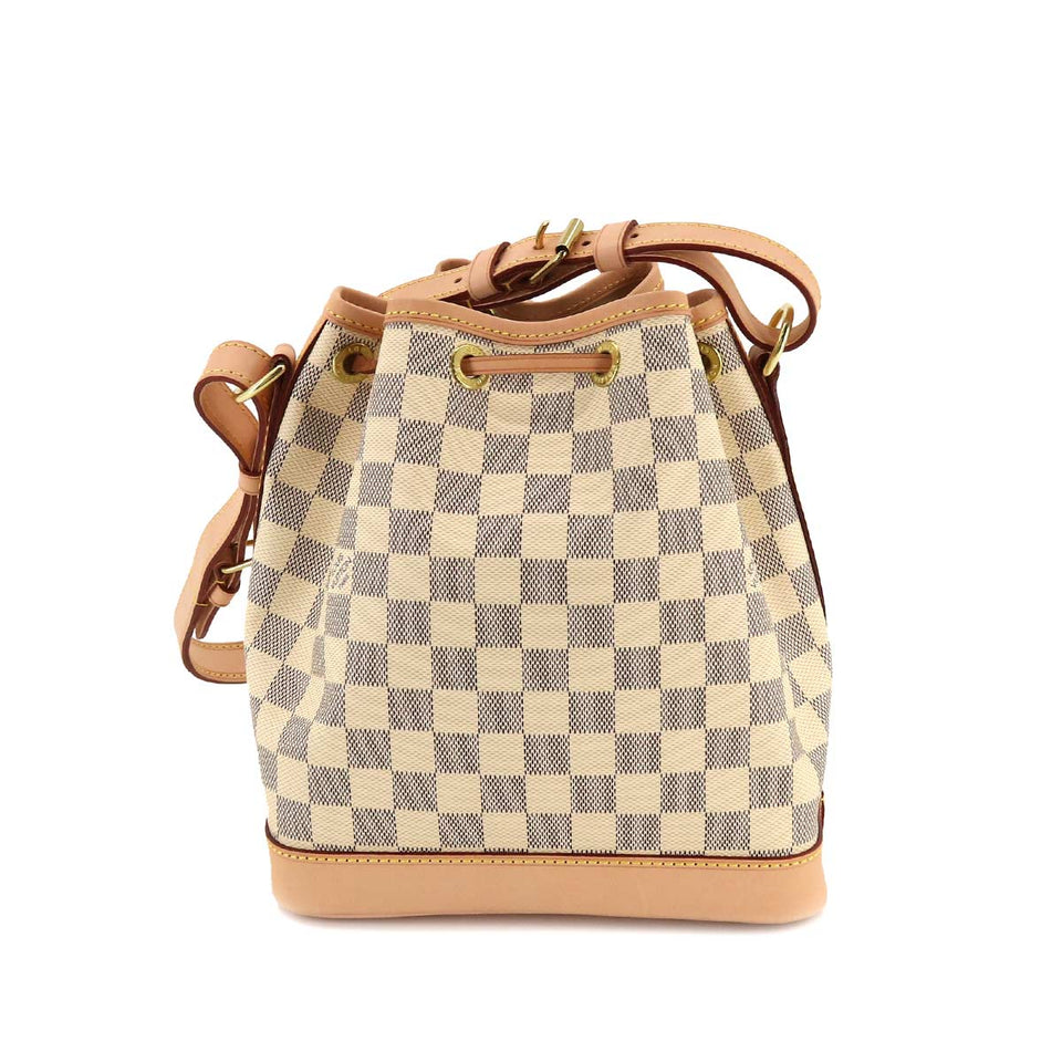Louis Vuitton Damier Azur Noe BB Shoulder Bag Gold Hardware