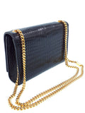 Saint Laurent- Paris Logo Kate Chain Shoulder Bag Black