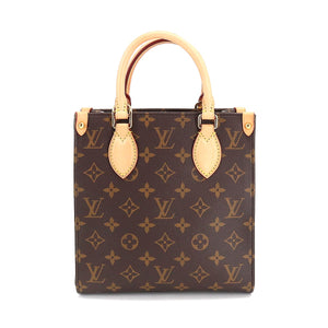 Louis Vuitton Monogram Sac Plat BB 2 Way Hand Shoulder Bag Brown