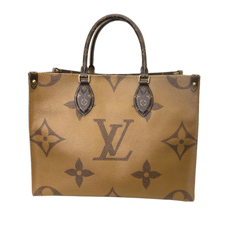 Louis Vuitton On The Go MM Monogram Giant Reverse Handbag