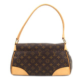 Louis Vuitton Monogram Beverly MM Shoulder Bag Brown Gold Hardware