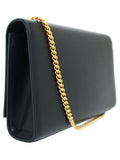 Saint Laurent- Paris Kate Monogram Satchel Chain Shoulder Bag Black