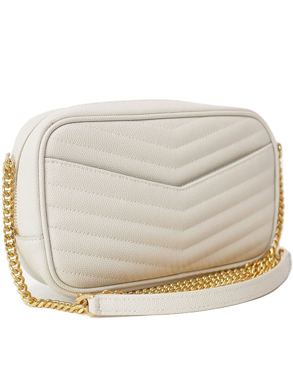 Saint Laurent- Paris Lou Mini Bag Shoulder Bag Ivory Black