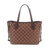 Louis Vuitton Damier Neverfull PM Tote Bag Ebene Brown RFID Gold Hardware