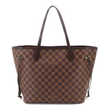Louis Vuitton Damier Neverfull MM Tote Bag Ebene Brown