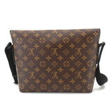 Louis Vuitton Monogram Macassar Magnetic Messenger Shoulder Bag Brown Noir