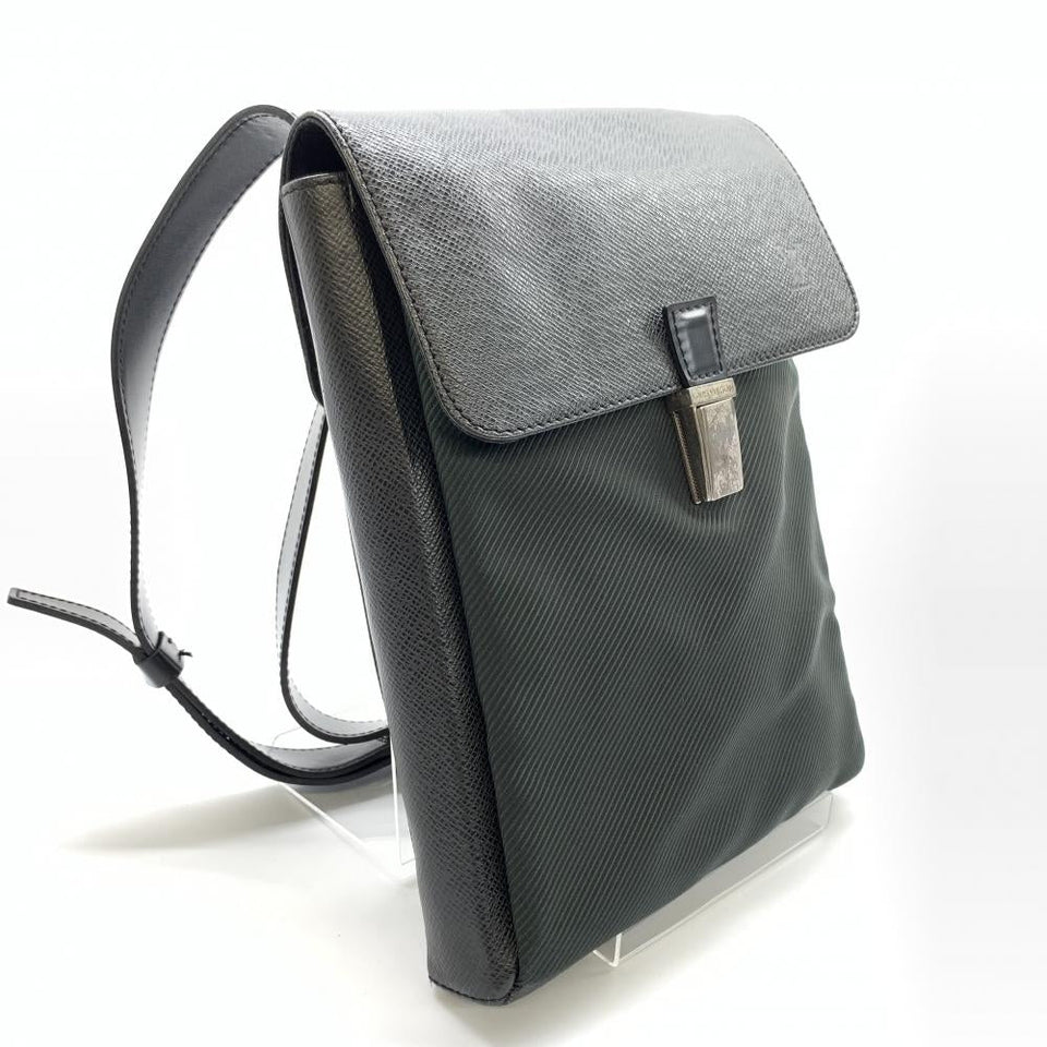 Louis Vuitton Saratov PM Shoulder Bag Taiga Leather Canvas