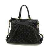 Louis Vuitton Neo Cabby GM Shoulder Bag Denim Monogram Black