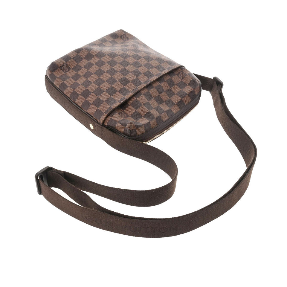 Louis Vuitton Damier Ebene Trotteur Brown Canvas Shoulder Bag