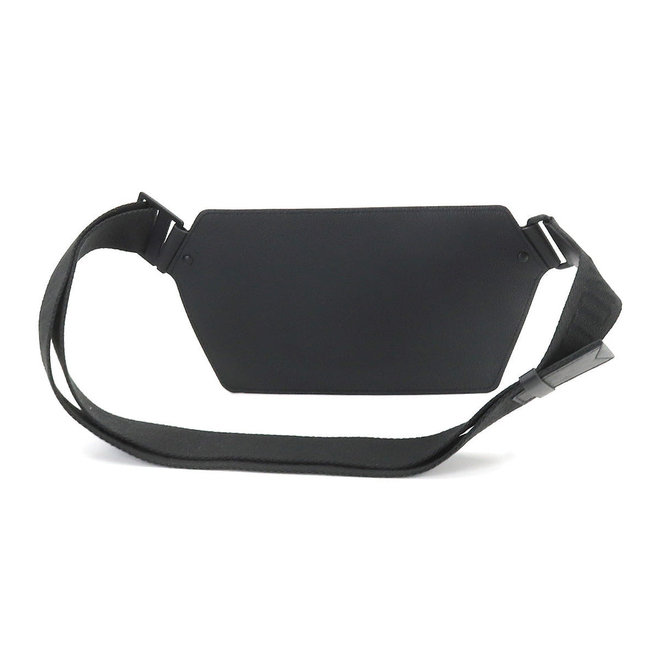 Louis Vuitton Aerogram Takeoff Sling Bum Bag Body Bag Leather Black Metal Fittings