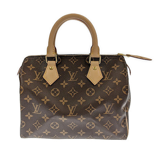 Louis Vuitton LV Speedy 25 Monogram Leather Brown Bag Handbag