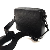 Louis Vuitton Duo Messenger Monogram Shadow Noir Crossbody Bag Shoulder Bag