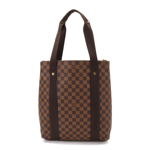 Louis Vuitton Damier Cabas Bobourg Tote Bag Ebene Gold Metal Fittings