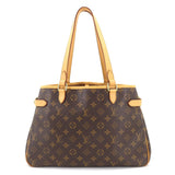 Louis Vuitton Monogram Batignolle Orizontal Tote Bag Brown Gold Metal Fittings
