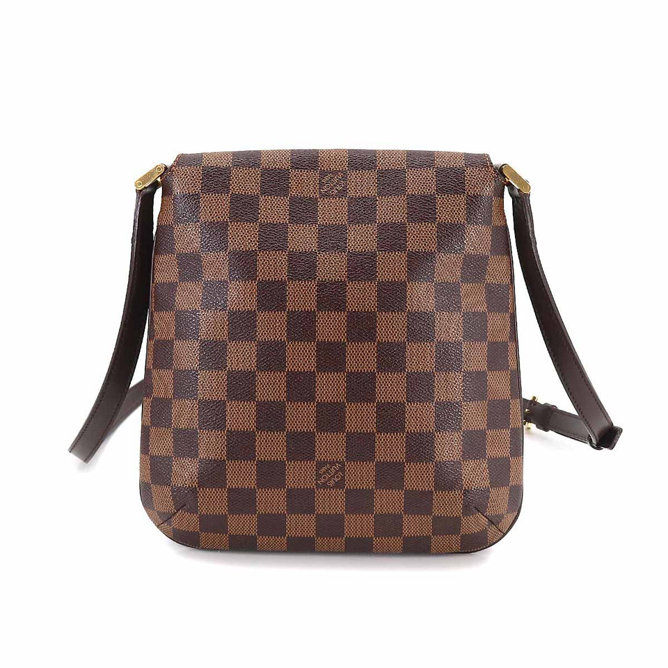 Louis Vuitton Damier Musette Salsa Long Shoulder Bag Ebene Gold Hardware