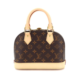 Louis Vuitton Monogram Alma BB 2 Way Hand Shoulder Bag Brown