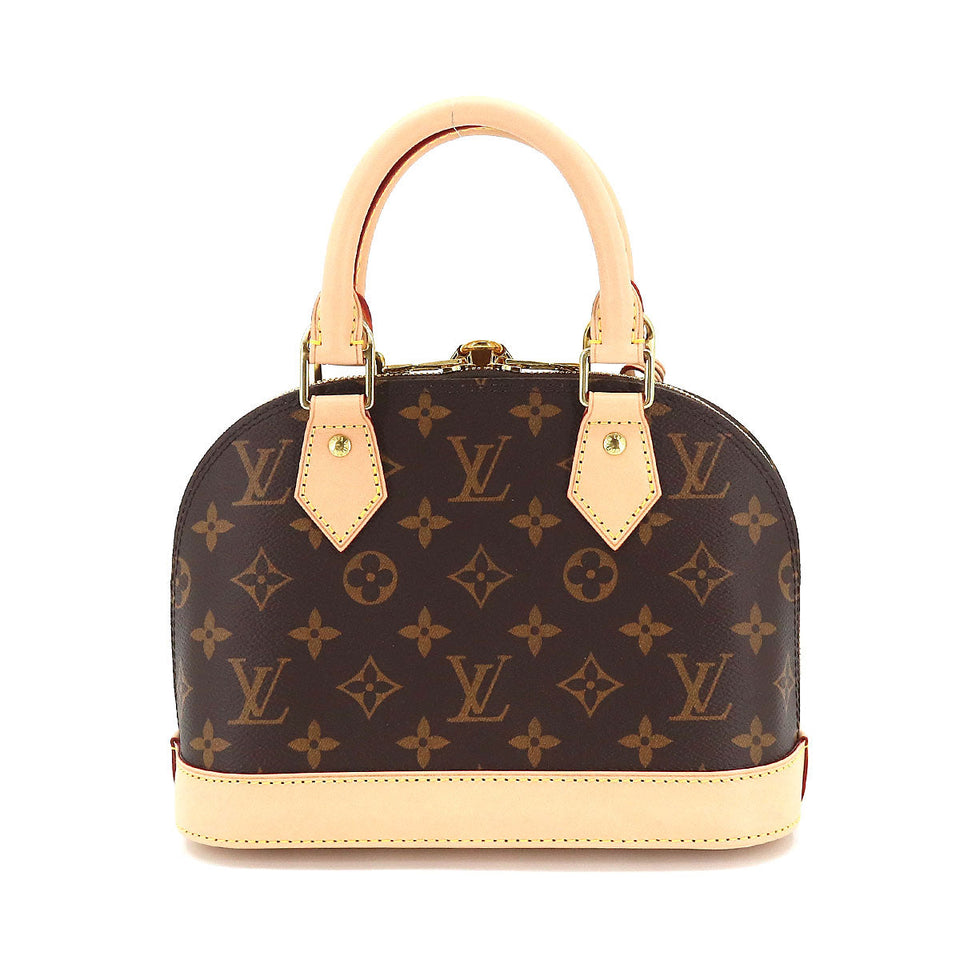 Louis Vuitton Monogram Alma BB 2 Way Hand Shoulder Bag Brown