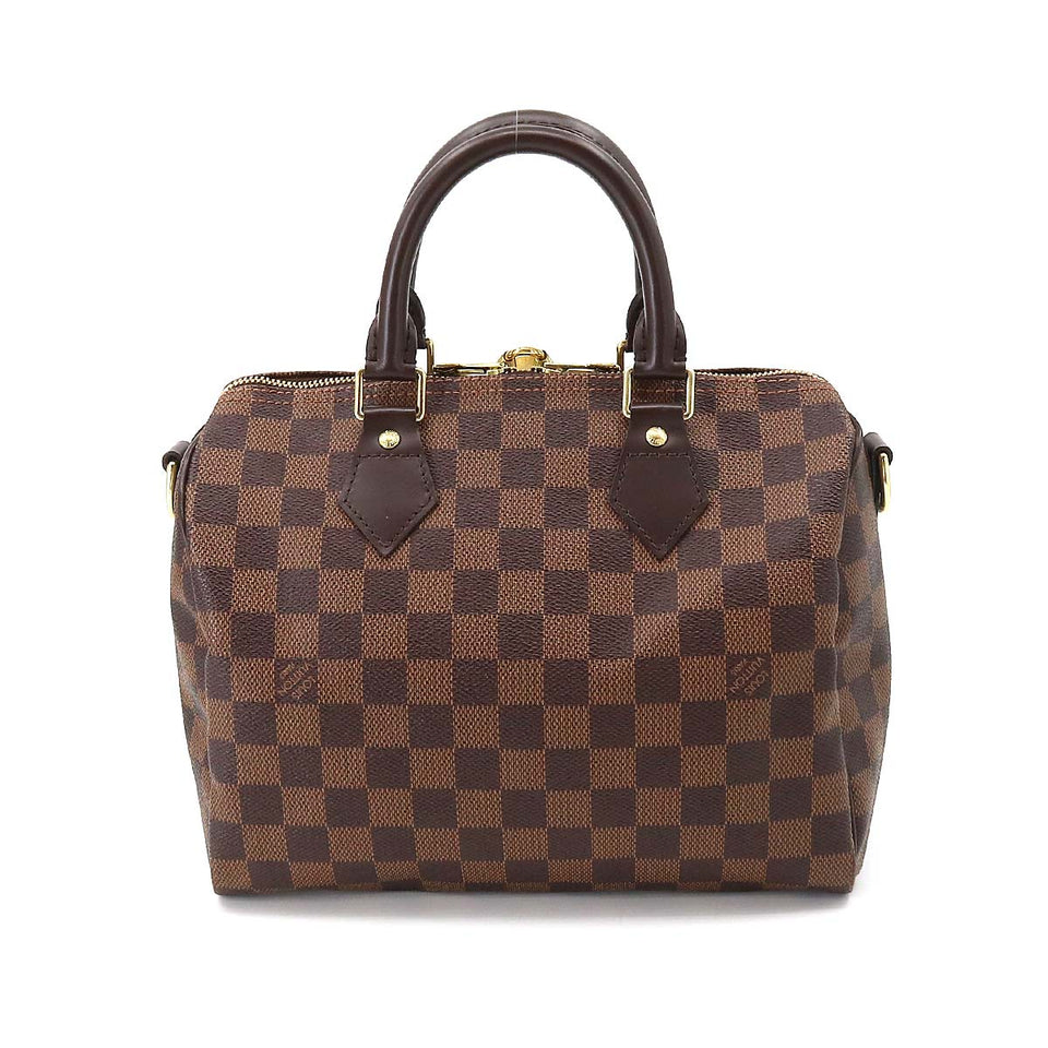 Louis Vuitton Damier Speedy Bandouliere 25 2Way Hand Shoulder Bag Ebene
