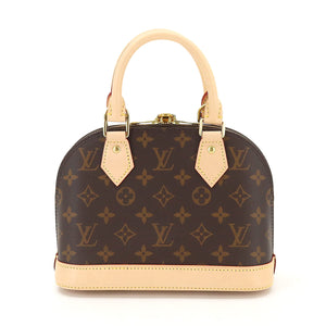 Louis Vuitton Monogram Alma BB 2 Way Hand Shoulder Bag Brown