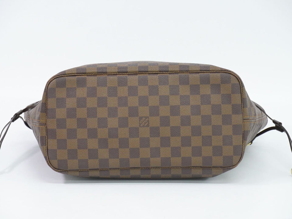 Louis Vuitton Neverfull MM Damier Ebene Tote Bag Shoulder Bag