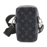 Louis Vuitton Monogram Eclipse Reverse Double Phone Pouch Shoulder Bag
