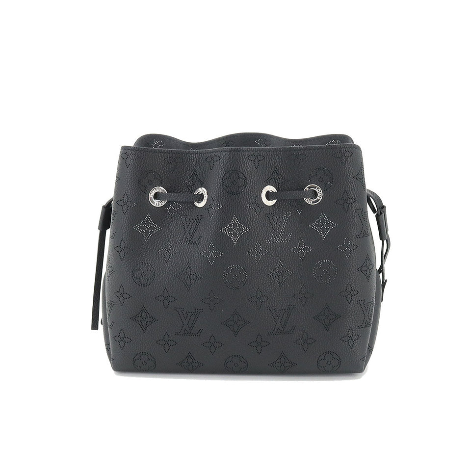 Louis Vuitton Mahina Bella 2 Way Shoulder Hand Bag Leather Noir